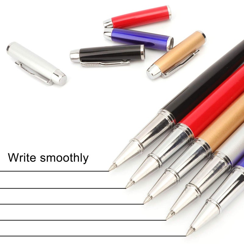 PenghaiYunfei 8 Pieces Replaceable Ballpoint Pen Refills Work for Most Brands Pens with Smooth Writing,Free-Flowing German Ink with Medium 0.5mm Ballpoint Tip(Black Refills and Length 4.4inch) - Image 5